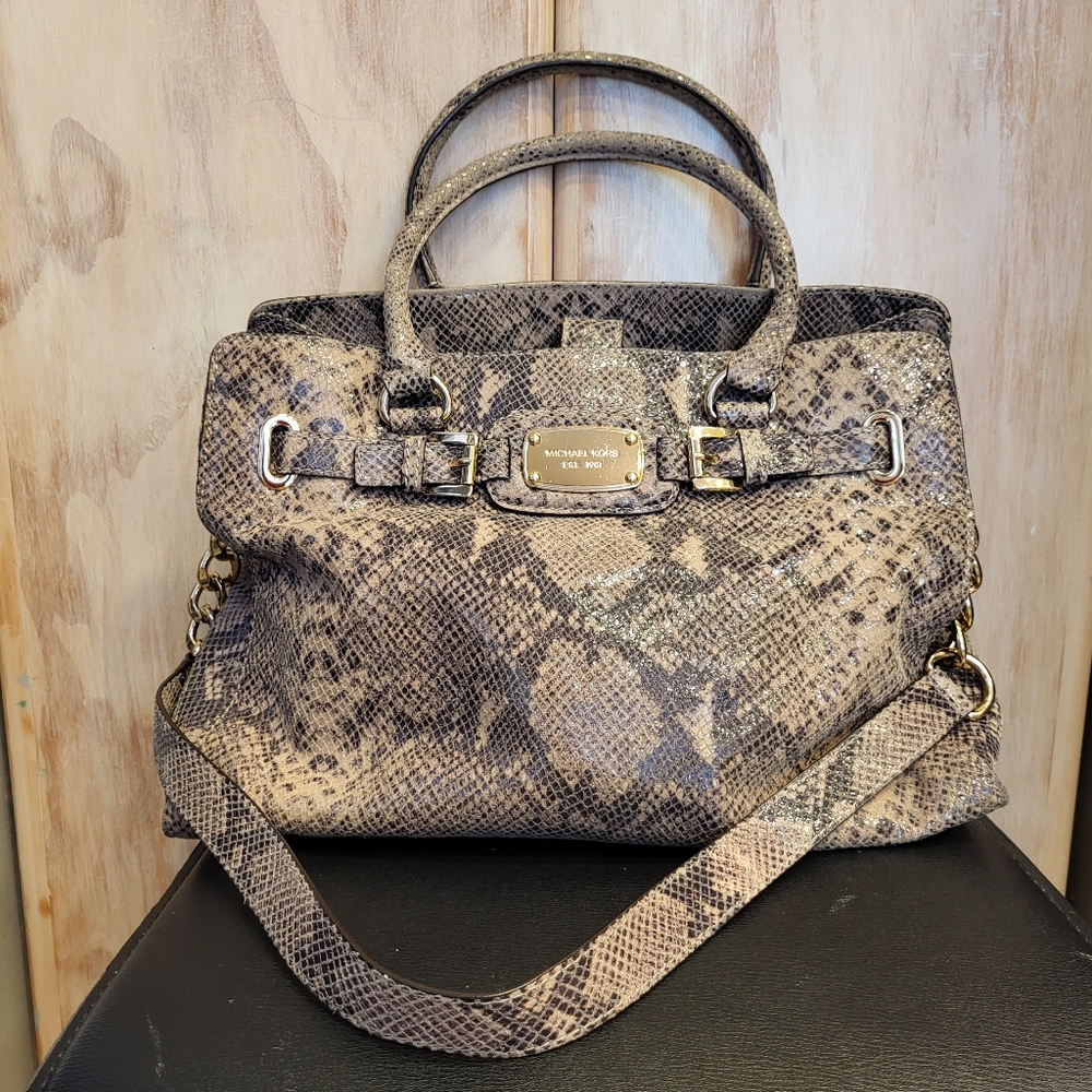 Michael Kors faux Snake skin handbag